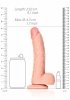 Jak prawdziwy penis dildo na przyssawce 20 cm